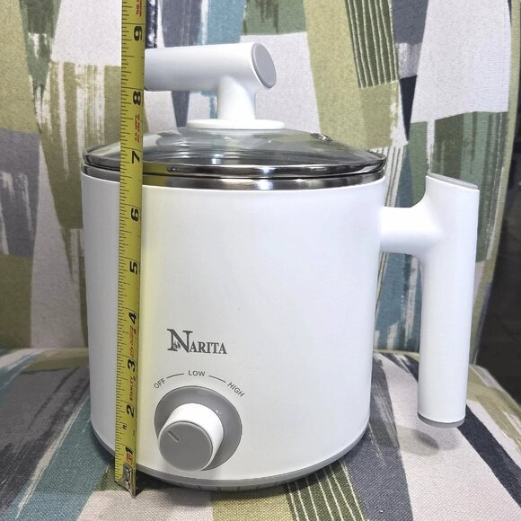Narita Electric Stainless Steel Hotpot 1.2L Easy Boil Eggs Cook Soup Noodles And - Picture 3 of 15